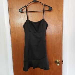 Cotton Candy Black Mini Dress